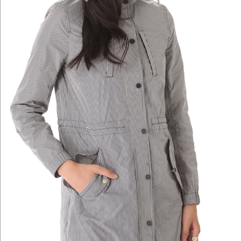BASICALLY NEW! TORY BURCH GINGHAM JACKET. SIZE 2